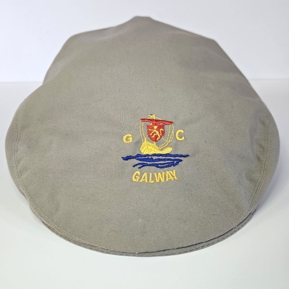Shandon Headwear Irish Khaki Tan Embroidered Galway Golf Newsboy Jeff Cap Hat 1X
